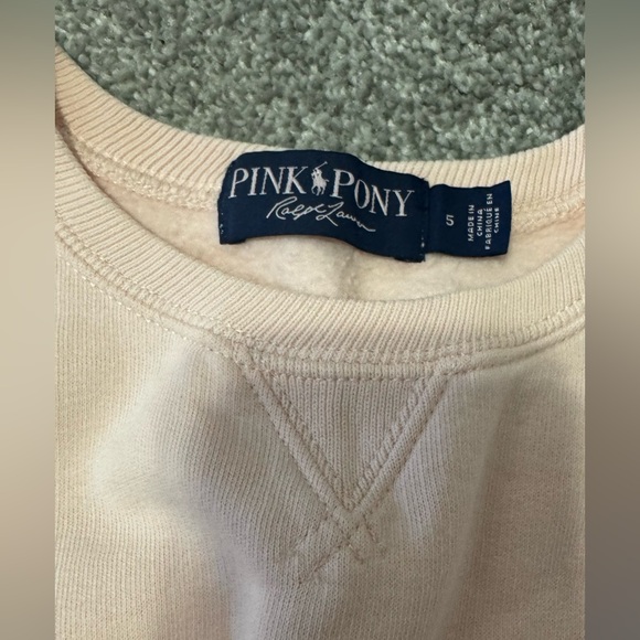 Polo Ralph Lauren Pink Pony Fleece Sweatshirt Toddler Girls’ Size 5 - Picture 5 of 5